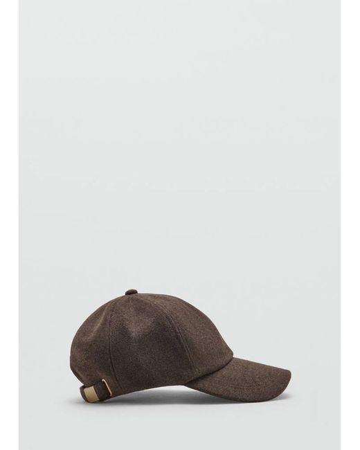 Mango Brown Cap With Visor