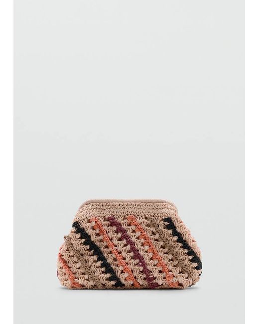 MANGO TEEN Multicolor Crochet Handbag