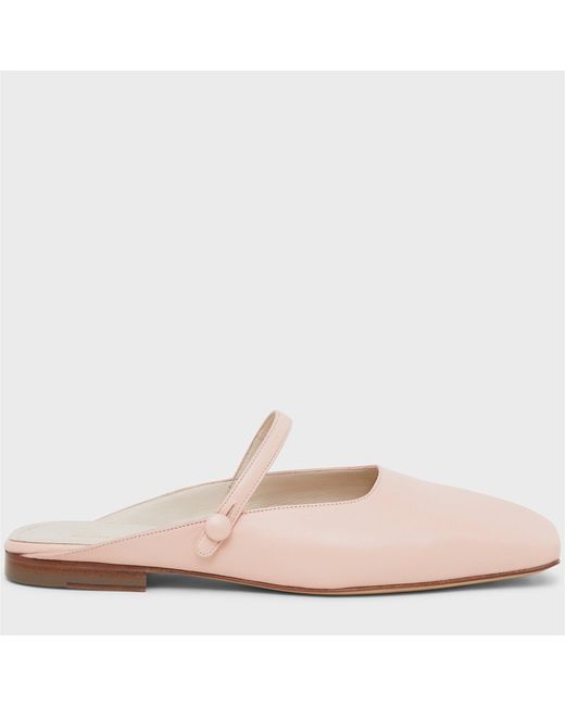 Mansur Gavriel Leather Square Mary Jane Mule - Lyst