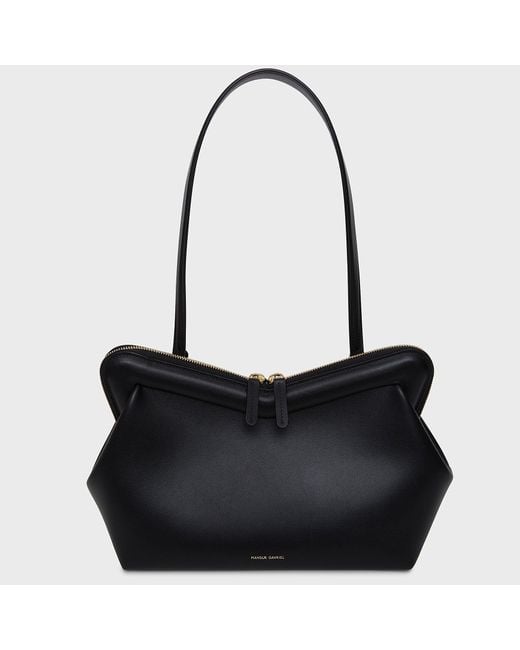Mansur Gavriel Leather M Frame Bag in Black Lyst