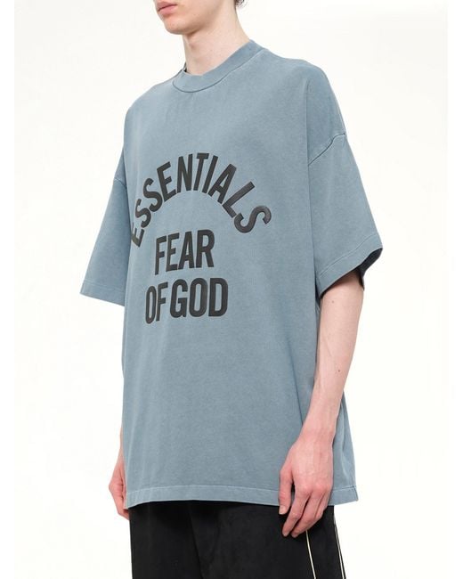 Fear Of God Blue Campus 90's Short Sleeve T-Shirt for men