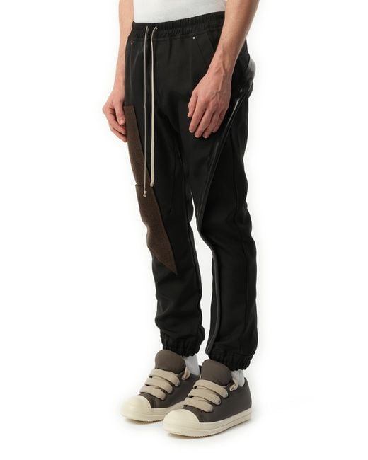 Rick Owens Black Mastodon Megacargo Pants, 100% Cotton for men