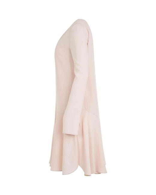 Chloé Pink Robe Dress, Long Sleeves, , 100% Silk