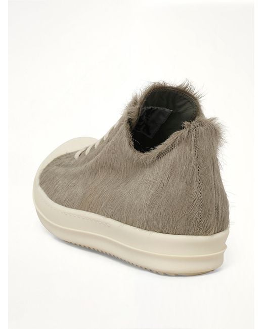 Rick Owens Brown Pony Low Sneaks for men