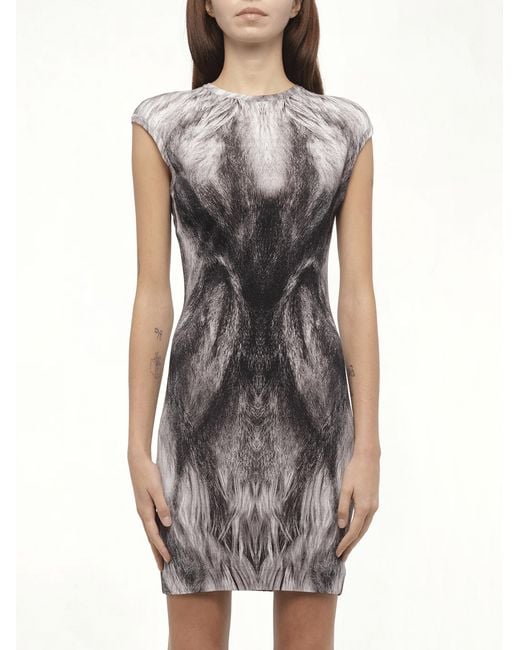 McQueen Gray Dress, Size: Medium
