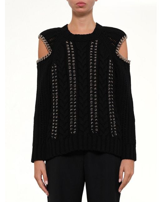 McQueen Black Crew Neck O/Knitwear