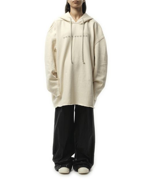 Rick Owens Natural Hollywood Peter Hoodie, 100% Cotton
