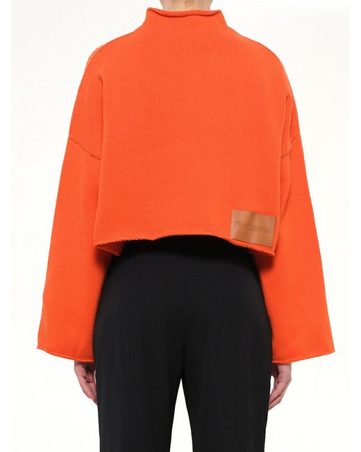 JWA Orange Cable Detail Knit