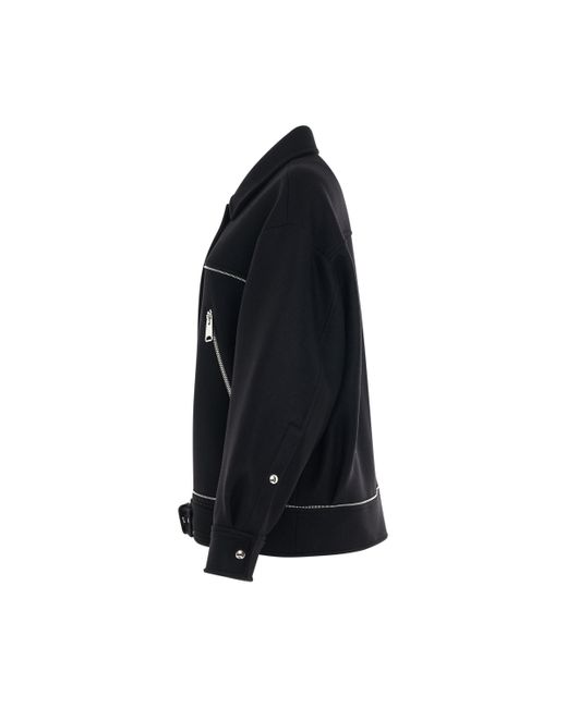 Khaite Black Herman Wool Jacket, Long Sleeves, , 100% Cupro