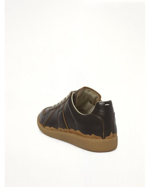 Maison Margiela Black Replica Leather Sneaker