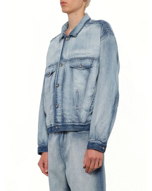 DIESEL Blue D-Denver-Fsi1 Denim Jacket for men