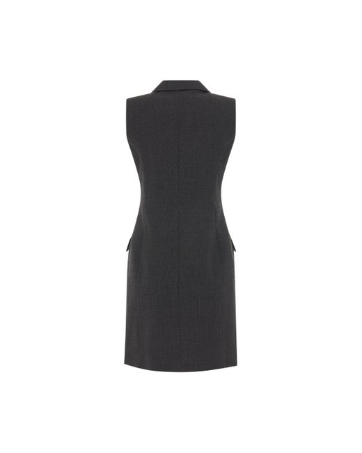 Givenchy Black Tailored Sleeveless Dress, Mix, 100% Wool