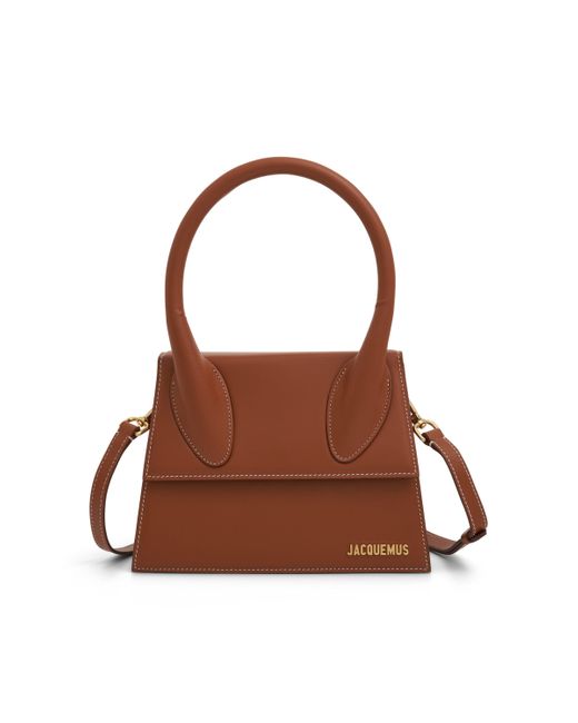 Jacquemus Brown Le Grand Chiquito Leather Bag, Light, 100% Leather