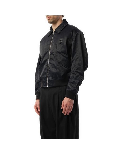 A_COLD_WALL* Black 'Cinch Bomber Jacket, , 100% Nylon, Size: Small for men