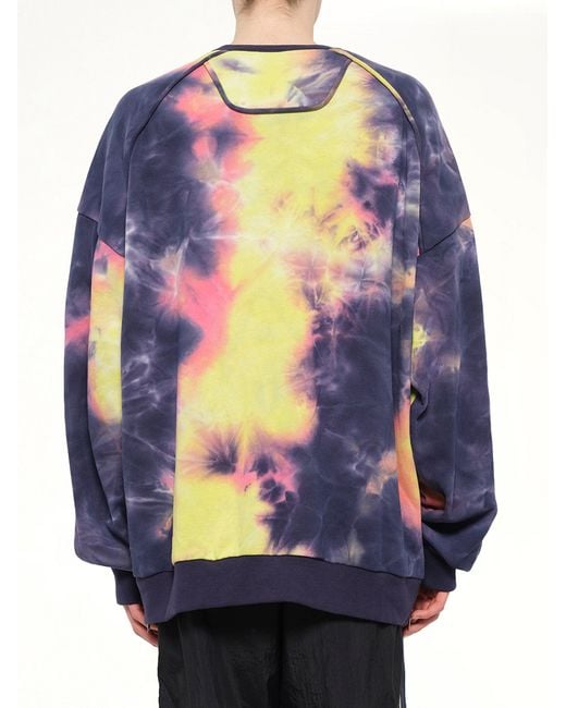 Juun.J Blue Tie Dye Sweatshirt for men