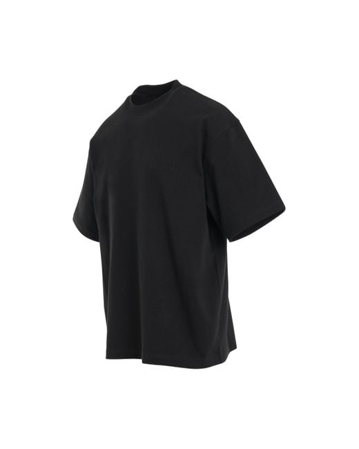 Balenciaga Care Label T-shirt Medium Fit In Black/white for Men