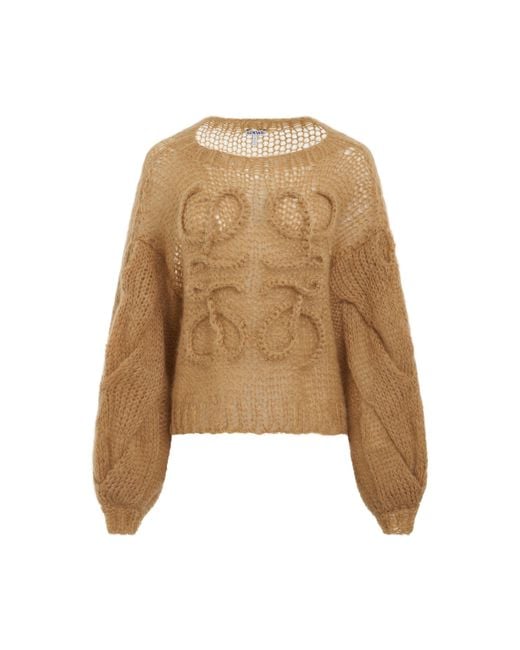 Loewe Natural Anagram Mohair Sweater