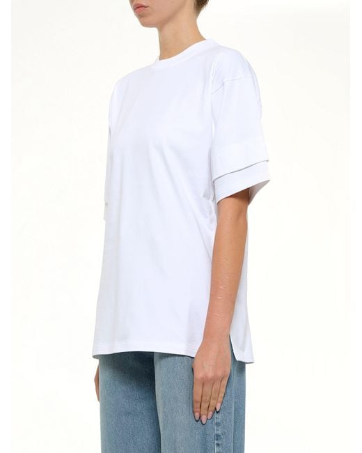 Alaïa White Layered T-Shirt