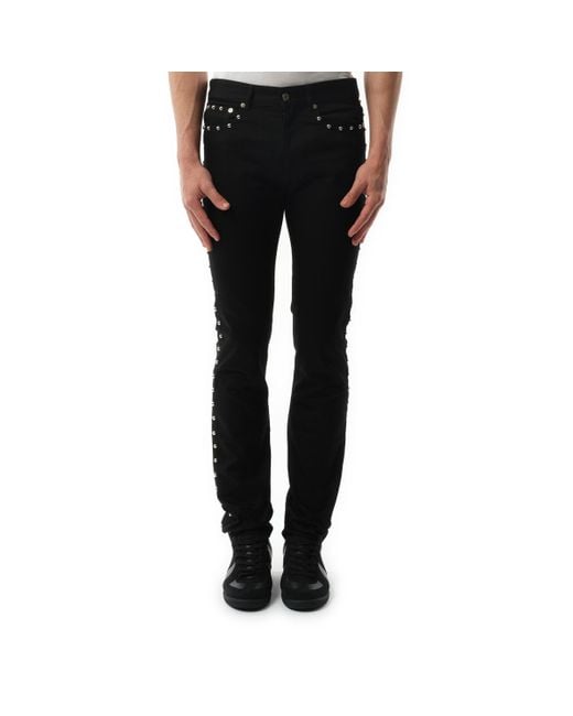 Givenchy Black Studded Jeans for men