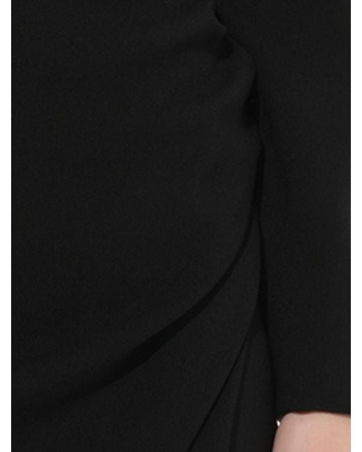 Givenchy Black Long Sleeve Short Dress
