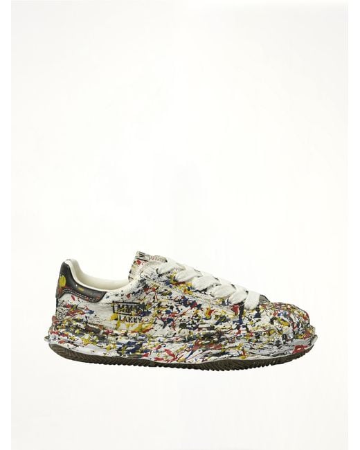 Maison Mihara Yasuhiro Green Blakey Og Paint Splatter Sneaker for men