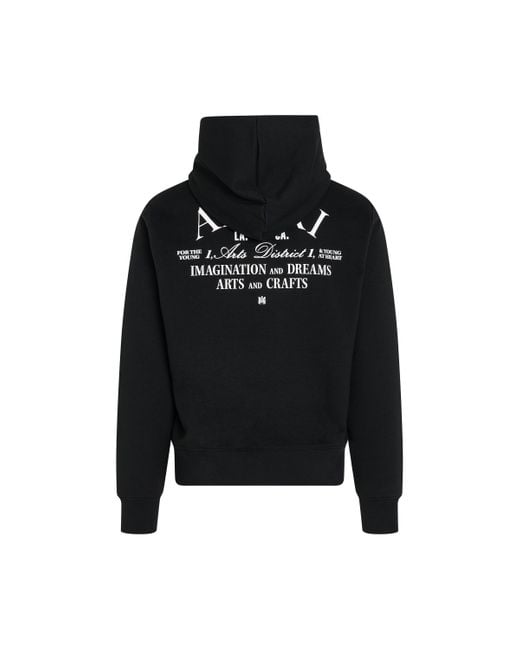 Amiri Black 'Arts District Hoodie, Long Sleeves, , 100% Cotton, Size: Small for men