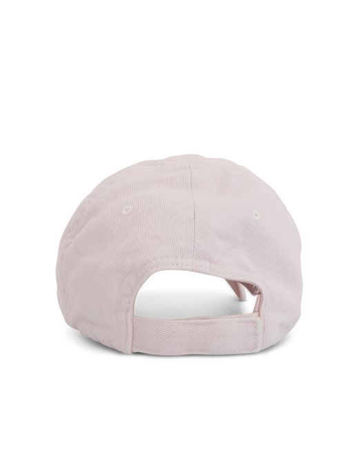 Balenciaga Pink 'Be Different Cap, Ecru/, 100% Cotton, Size: Small