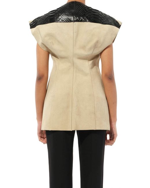 Rick Owens Black Leather Jacket, 100% Leather