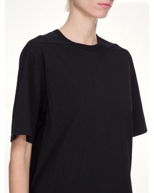 Rick Owens Black Brad T, Short Sleeves, 100% Cotton