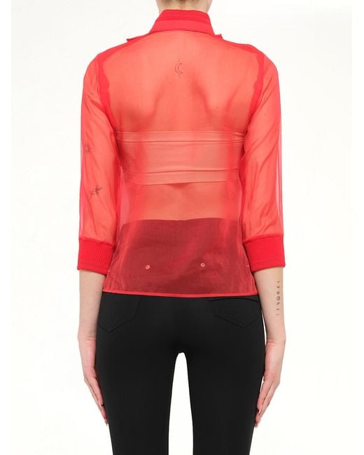 Givenchy Red Podium Blouse