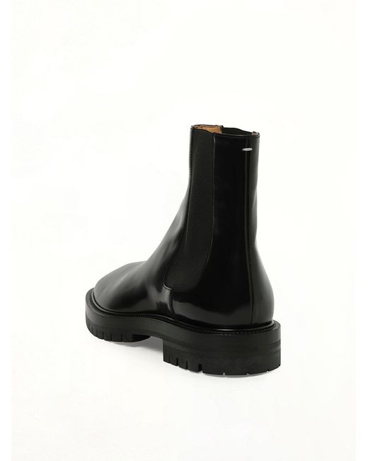 Maison Margiela Black Tabi County Chelsea Boots for men