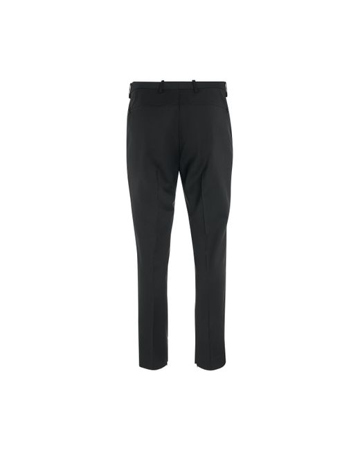 Helmut Lang Black Slim Suit Pants, , 100% Virgin Wool