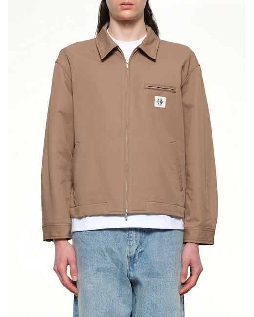 vowels Natural Zip Up Jacket for men