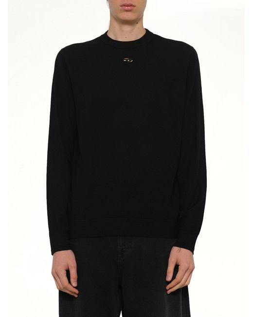 DIESEL Black K-Valiam Sweater for men