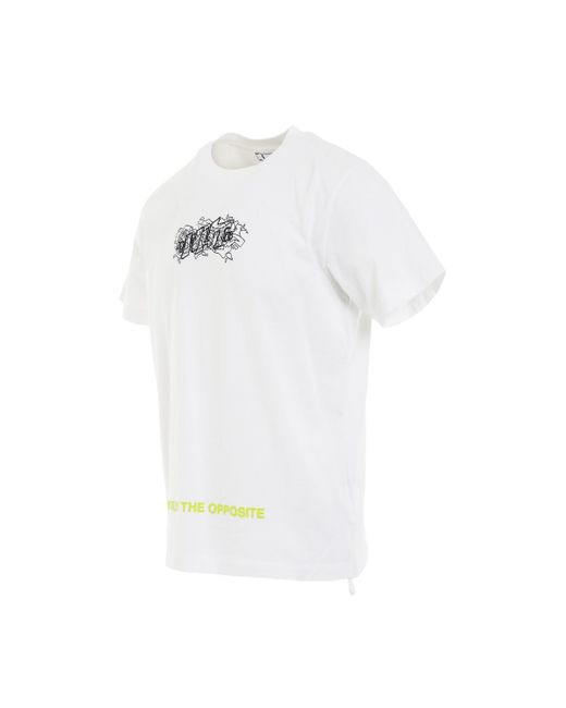Off-White c/o Virgil Abloh wizard Graffiti T-shirt in White for Men