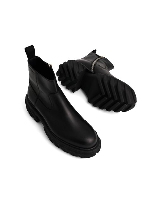 Off-White c/o Virgil Abloh Black Exploration Motor Ankle Boots, , 100% Rubber for men