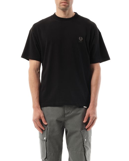Represent Black X Belstaff Patch T-Shirt, 100% Cotton, Size: Medium for men