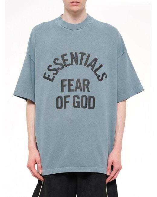 Fear Of God Blue Campus 90's Short Sleeve T-Shirt for men
