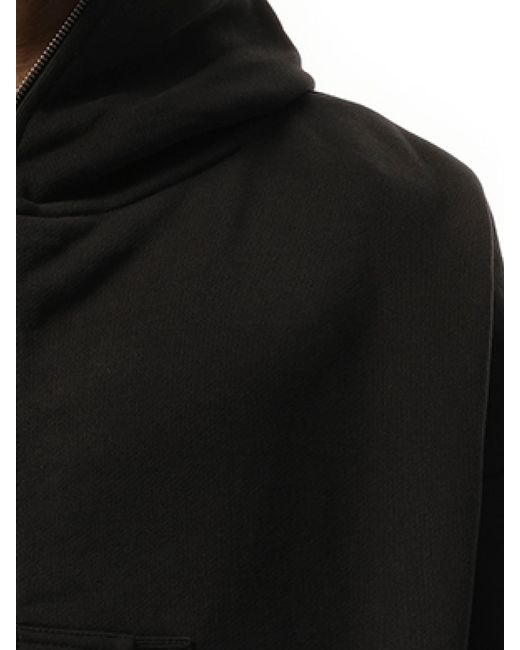 Entire studios Black Eternal Zip Hoodie, Long Sleeves, 100% Cotton, Size: Small for men