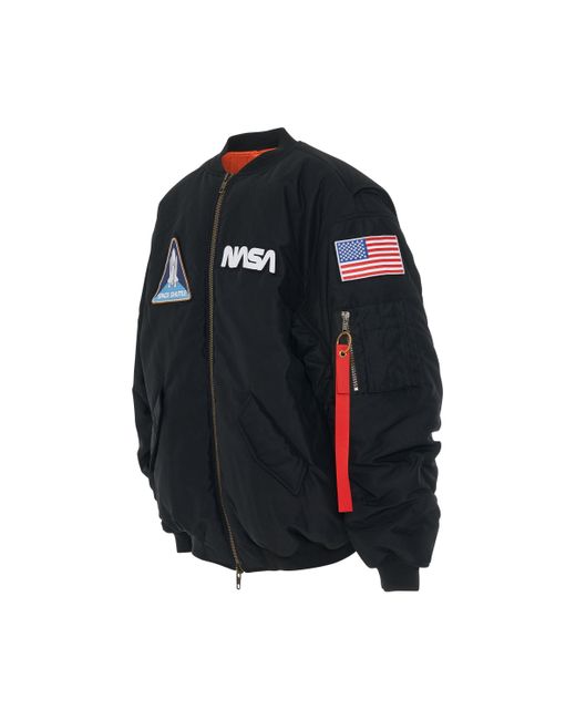 Balenciaga Nasa Space Bomber Jacket In Black for Men | Lyst