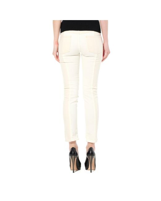 Alexander McQueen White Patch Denim Pants