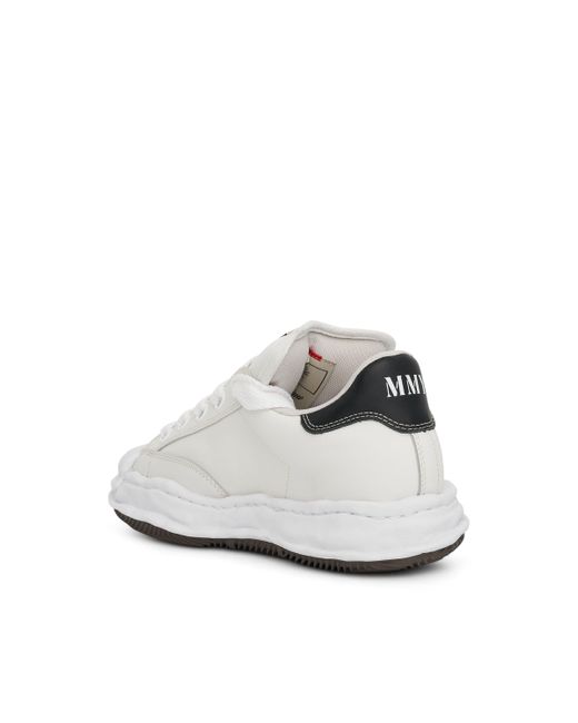 Maison Mihara Yasuhiro White Blakey Og Puffer Low Top Sneakers, , 100% Calf Leather for men