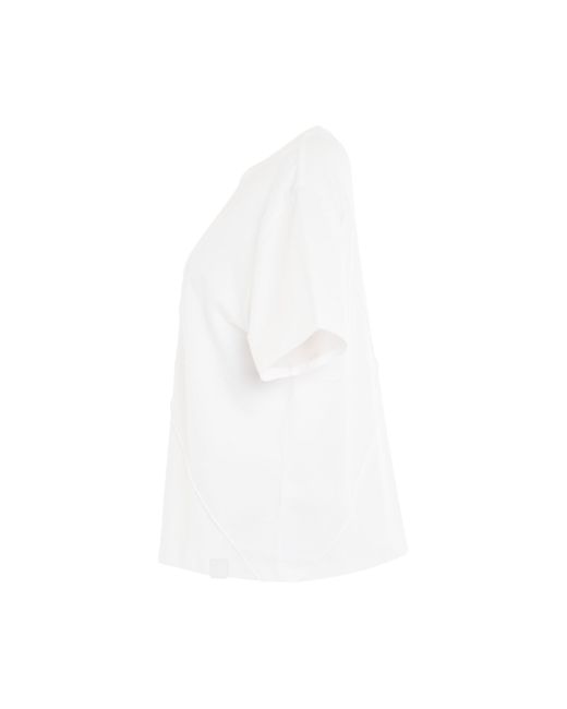 Loewe White Puzzle Fold T-Shirt, Short Sleeves, , 100% Cotton