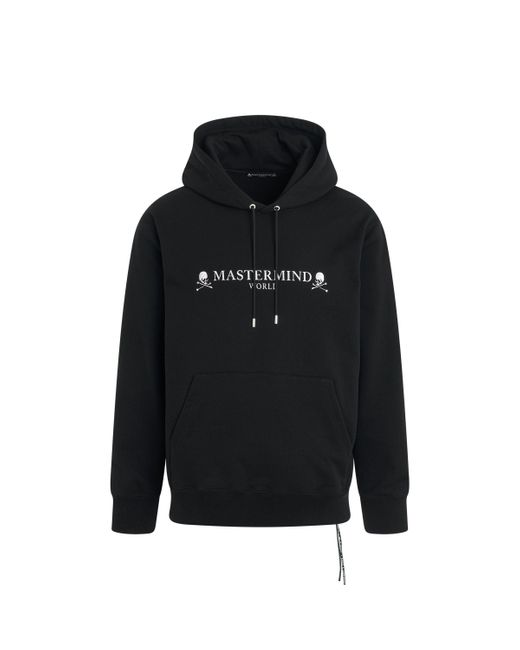 Mastermind Japan Black 'Embroiderish Hoodie, , 100% Cotton, Size: Small for men