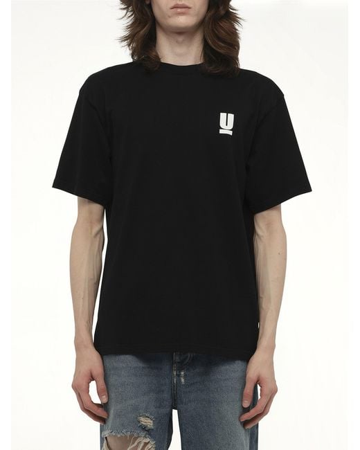 Undercover Black Small Printed T-Shirt for men