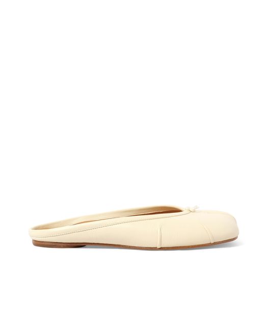 Maison Margiela Women's Mule Tabi Shoe Silver