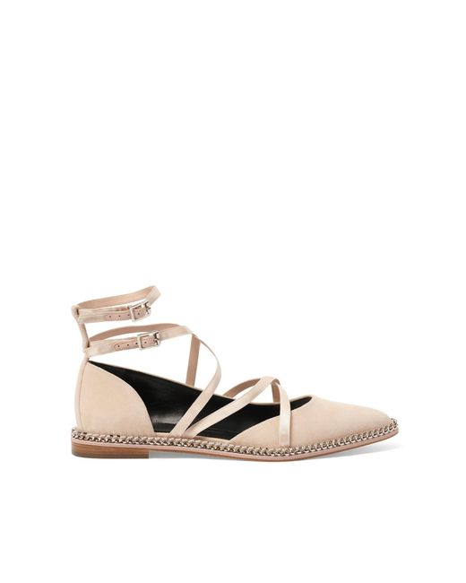Lanvin Pink Laced Ballerina