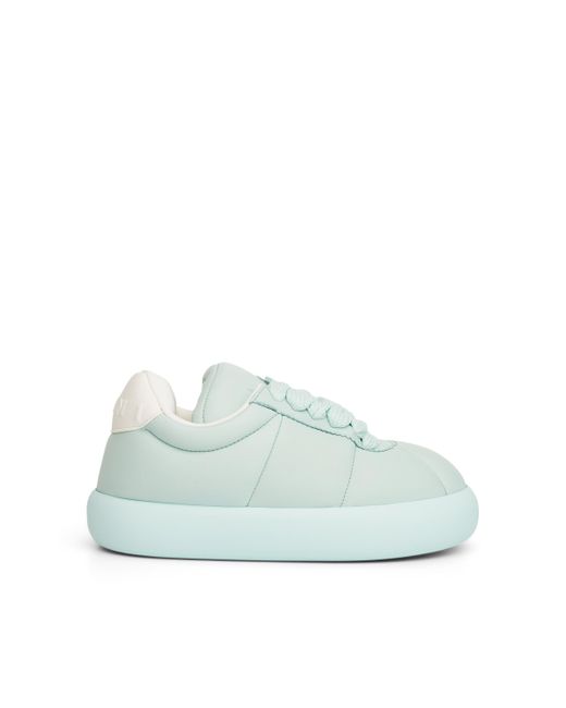 Marni Blue Padded Lace-Up Sneakers, , 100% Rubber
