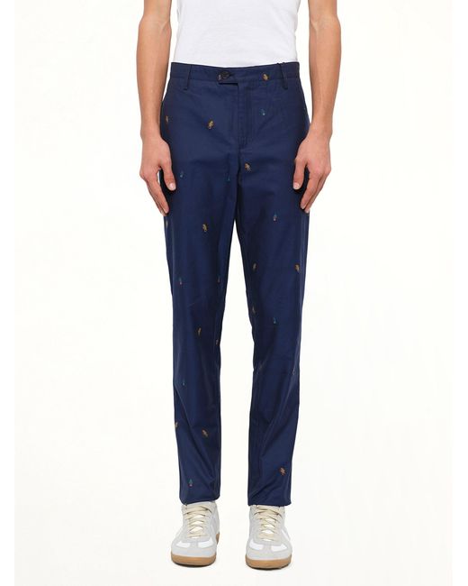 KENZO Blue Trousers for men
