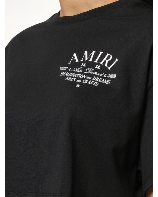 Amiri Black Arts District Cropped T-Shirt
